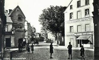 Litfaßsäule an der Ecke Steinauer Straße/Wasserpromenade