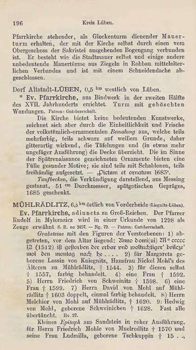 Die Kunstdenkmäler der Provinz Schlesien, Band III Regierungsbezirk Liegnitz, von Hans Lutsch, 1891