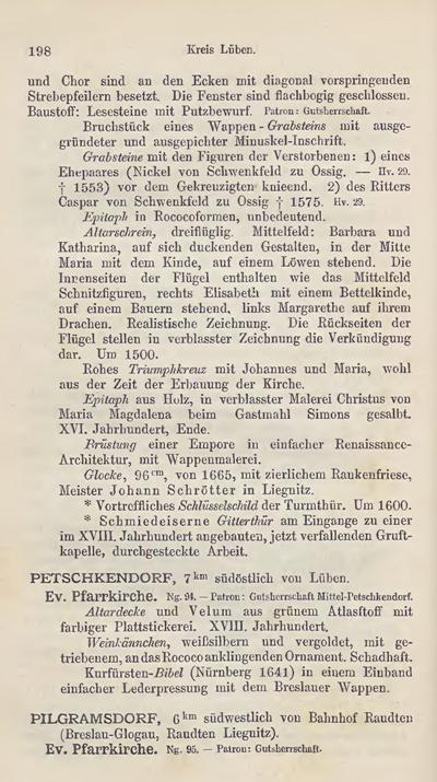 Die Kunstdenkmäler der Provinz Schlesien, Band III Regierungsbezirk Liegnitz, von Hans Lutsch, 1891