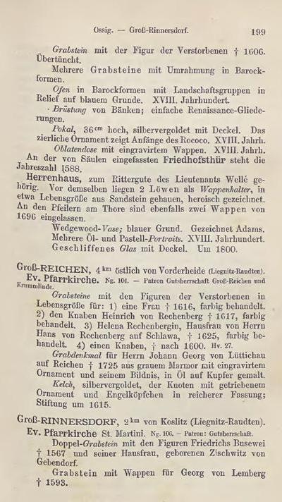 Die Kunstdenkmäler der Provinz Schlesien, Band III Regierungsbezirk Liegnitz, von Hans Lutsch, 1891