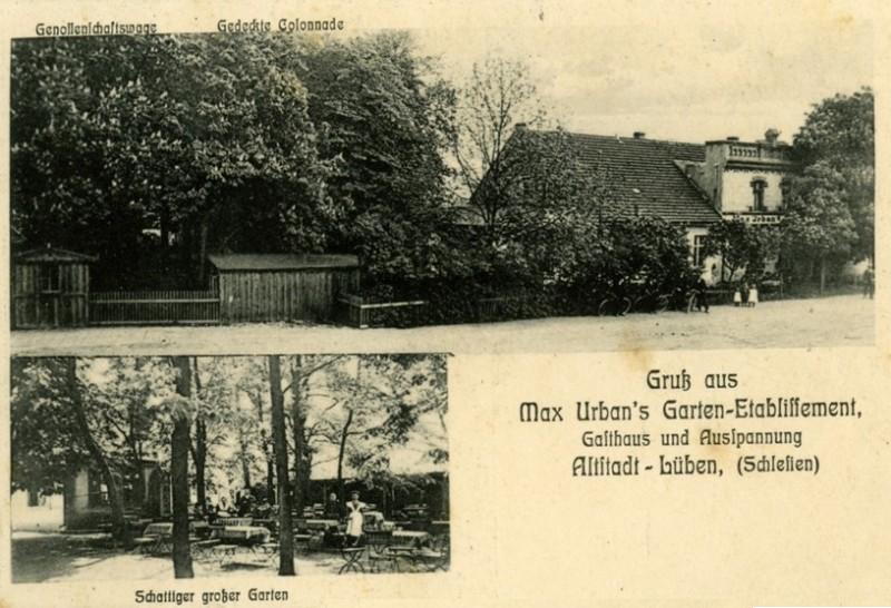 Max Urbans Garten-Etablissement in Lüben-Altstadt