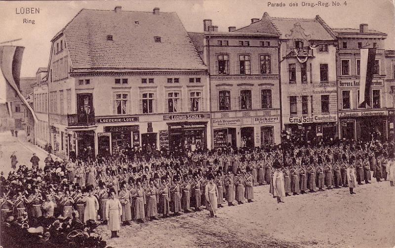 Dragoner-Parade auf dem Lübener Ring