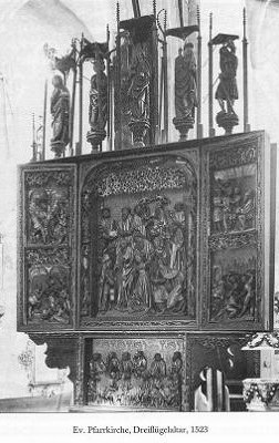 Dreiflügelaltar in der Evangelischen Kirche zu Lüben