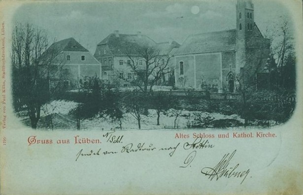 Alte katholische Kirche und Piastenschloss Lüben