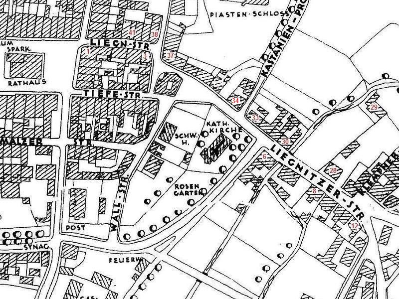 Liegnitzer Straße auf dem Stadtplan