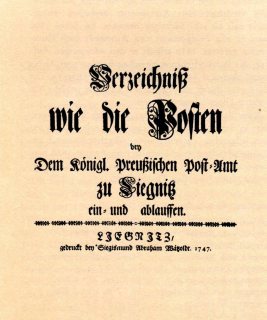 Postverzeichnis 1747