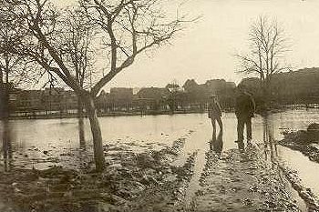 Folgen des Unwetters vom 5. Juli 1916 in Lüben