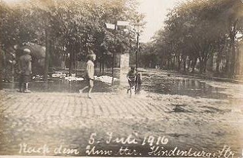 Hindenburgstraße mit Hotel zum Löwen