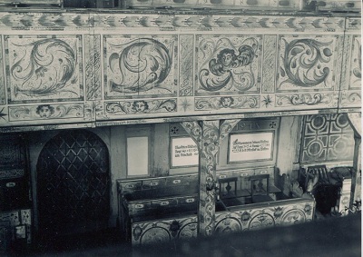 Innenraum der Altstädter Kirche vor 1945, Gedenktafeln der Gefallenen des 1. Weltkrieges