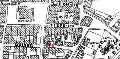 Ausschnitt aus dem Stadtplan von 1930