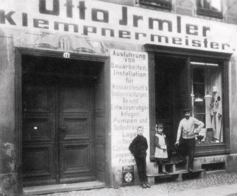 Klempnermeister Otto Irmler, Breite Str. 14