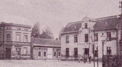 rechts: Gasthaus zur Stadt Liegnitz