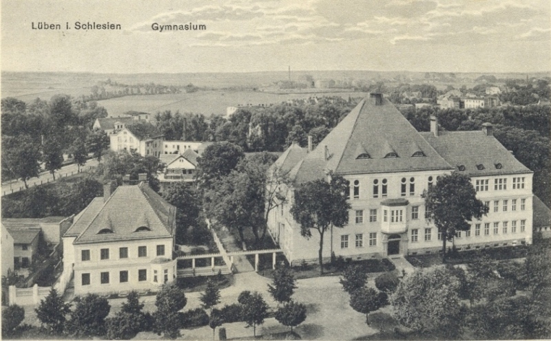 Direktorhaus und Gymnasium Lüben