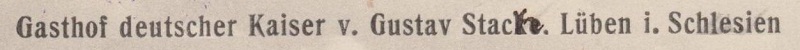 Stacke 1915 geändert in Stach!