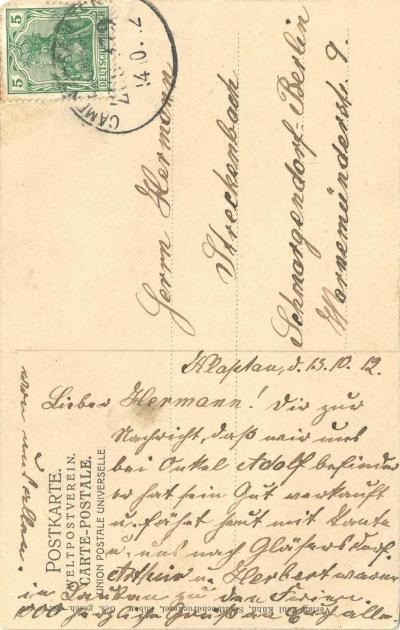 Postkarte 1912