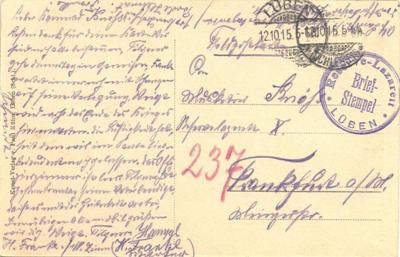 Feldpostkarte 1915