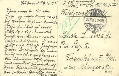 Feldpostkarte 1915