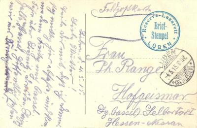 Feldpostkarte 1915