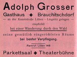 Adolph Grosser, Gasthaus, Brauchitschdorf