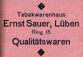 Ernst Sauer, Tabakwarenhaus, Ring 15