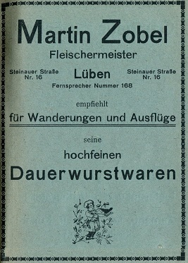 Martin Zobel, Fleischermeister, Steinauer Str. 16