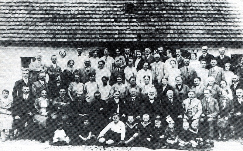Familientreffen Ernste-Tag in der 'Birke' bei Braunau, Pfingstmontag 1927