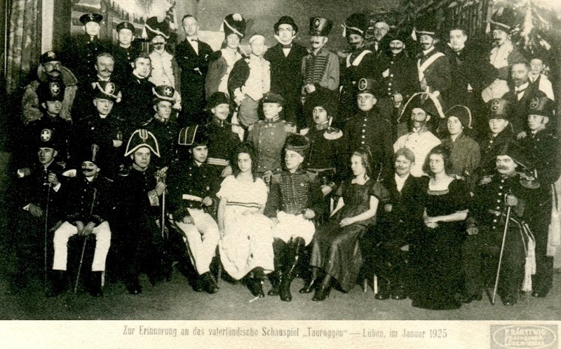Aufführung 'Tauroggen' von Maximilian Böttcher im Januar 1925