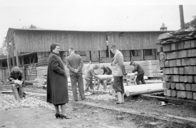 Der Arbeitsplatz der Fa. Hübner um 1938