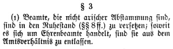 1933 Gesetz zur Wiederherstellung des Berufsbeamtentums  3