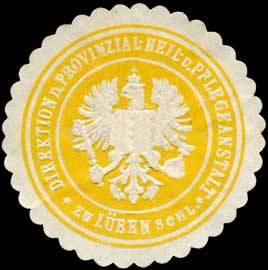 Siegel der Direktion der Heil-und Pflegeanstalt Lüben