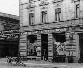 Eisenwarenhandlung Emil Rother - Nachfolger und Inhaber bis 1933 Max Bachrach