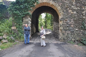 Mit Jacek auf der Gröditzburg/Zamek Grodziec 2011