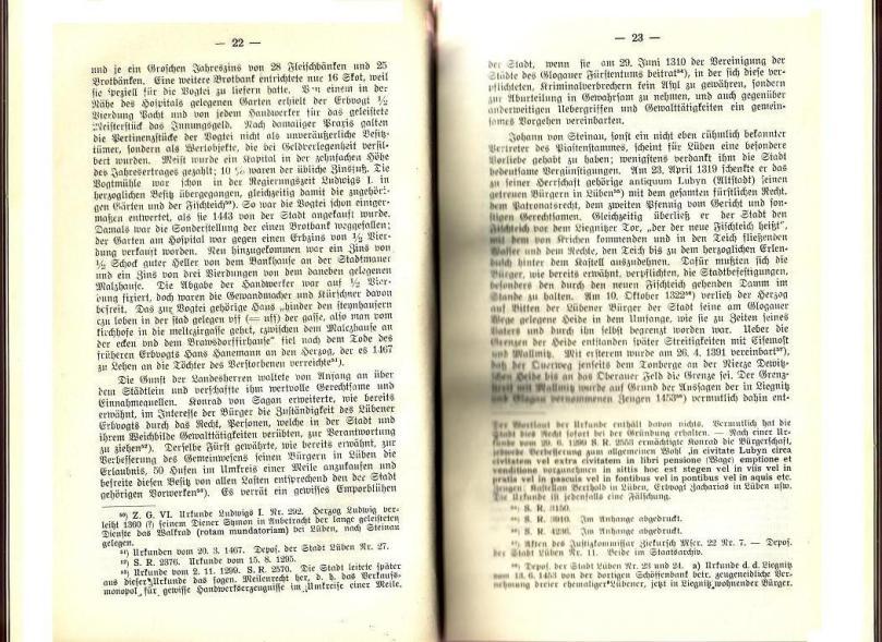 Konrad Klose, Geschichte der Stadt Lüben, Verlag Kühn Lüben, 1924, S. 22/23