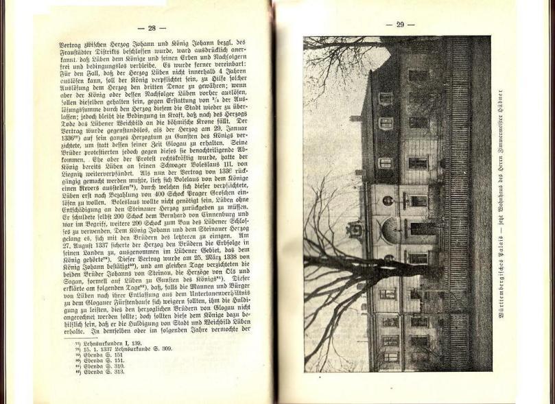 Konrad Klose, Geschichte der Stadt Lüben, Verlag Kühn Lüben, 1924, S. 28/29