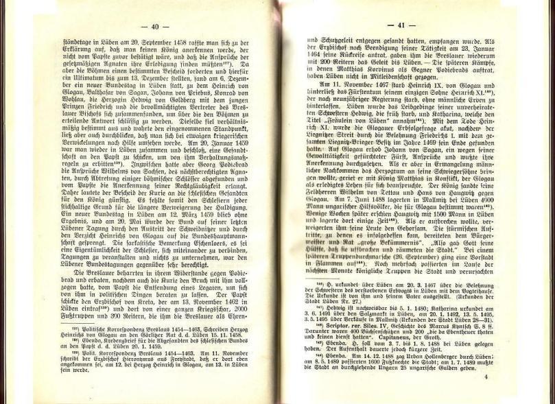 Konrad Klose, Geschichte der Stadt Lüben, Verlag Kühn Lüben, 1924, S. 40/41