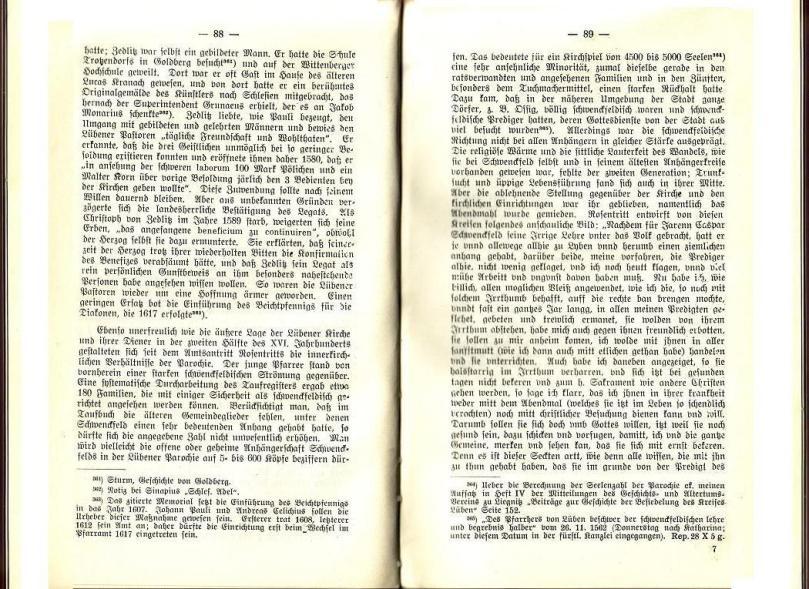 Konrad Klose, Geschichte der Stadt Lüben, Verlag Kühn Lüben, 1924, S. 88/89