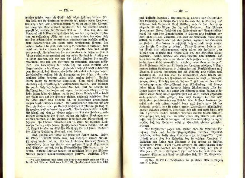 Konrad Klose, Geschichte der Stadt Lüben, Verlag Kühn Lüben, 1924, S. 124/125