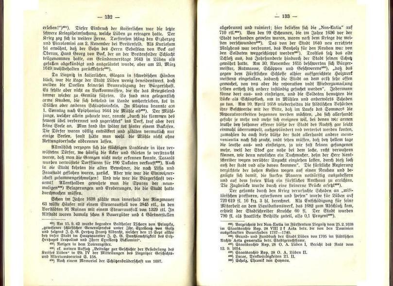 Konrad Klose, Geschichte der Stadt Lüben, Verlag Kühn Lüben, 1924, S. 132/133