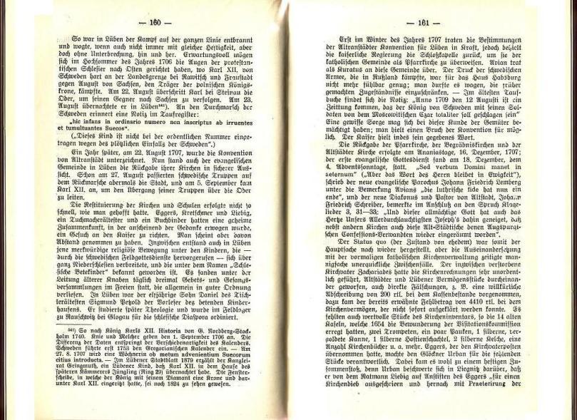 Konrad Klose, Geschichte der Stadt Lüben, Verlag Kühn Lüben, 1924, S. 160/161