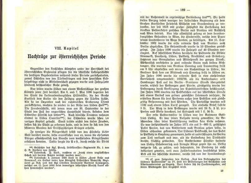 Konrad Klose, Geschichte der Stadt Lüben, Verlag Kühn Lüben, 1924, S. 168/169