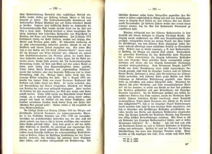 Konrad Klose, Geschichte der Stadt Lüben, Verlag Kühn Lüben, 1924, S. 170/171