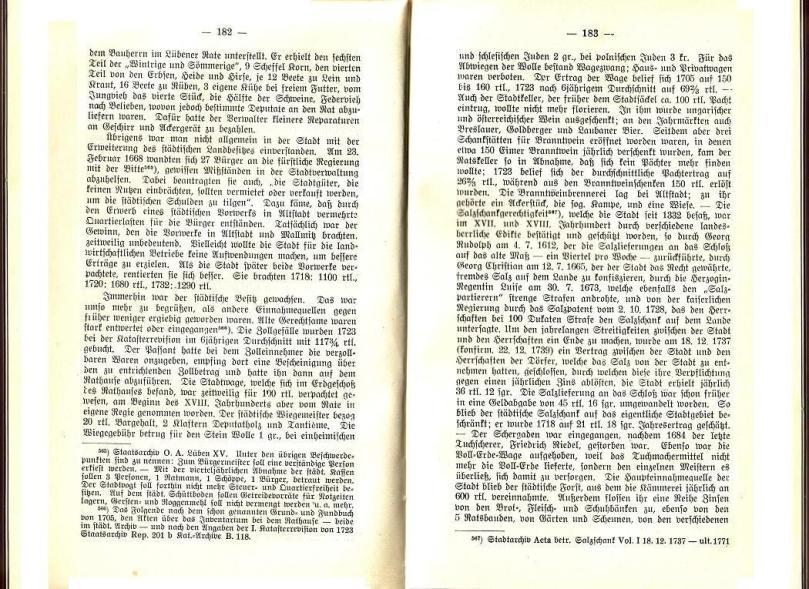 Konrad Klose, Geschichte der Stadt Lüben, Verlag Kühn Lüben, 1924, S. 182/183