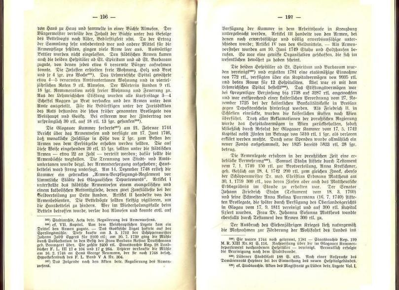 Konrad Klose, Geschichte der Stadt Lüben, Verlag Kühn Lüben, 1924, S. 196/197