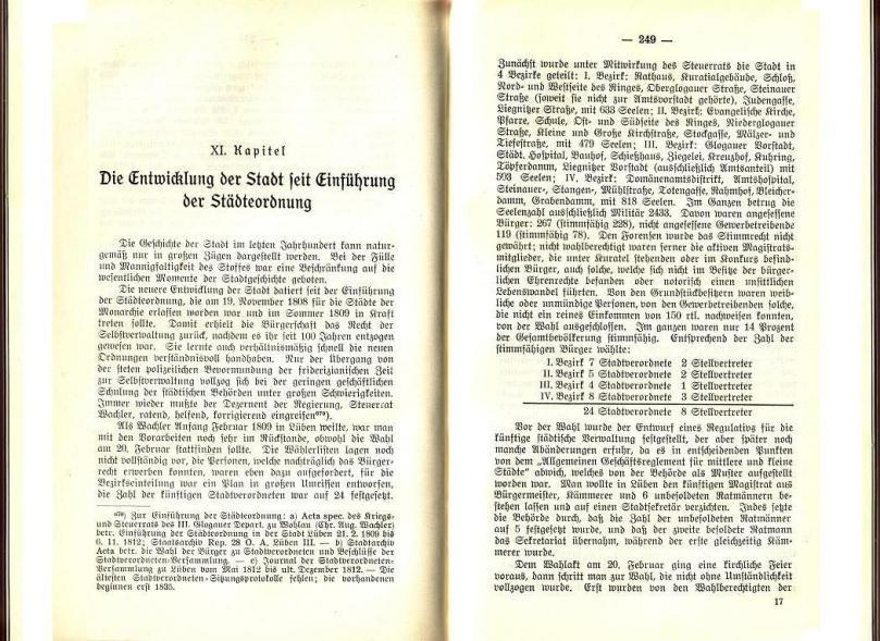 Konrad Klose, Geschichte der Stadt Lüben, Verlag Kühn Lüben, 1924, S. 248/249