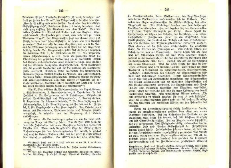 Konrad Klose, Geschichte der Stadt Lüben, Verlag Kühn Lüben, 1924, S. 252/253