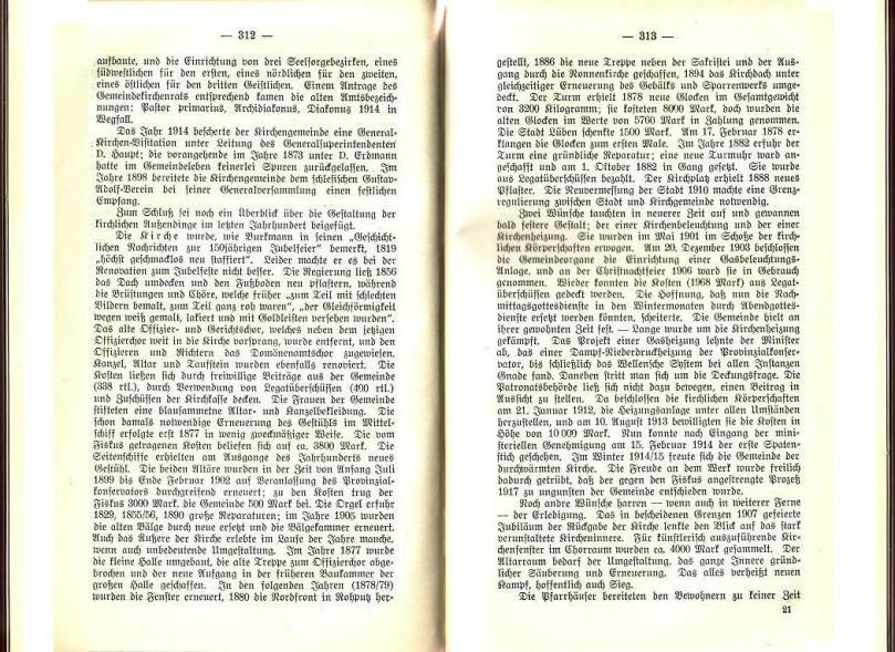 Konrad Klose, Geschichte der Stadt Lüben, Verlag Kühn Lüben, 1924, S. 312/313