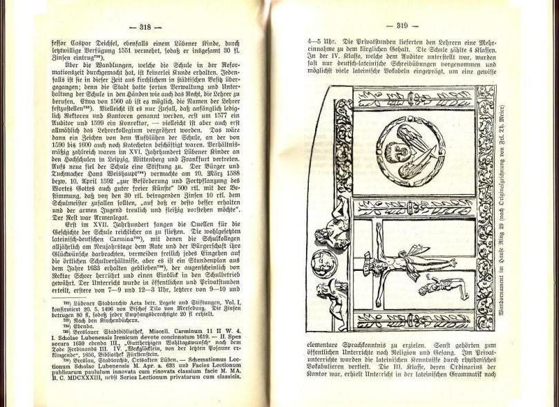 Konrad Klose, Geschichte der Stadt Lüben, Verlag Kühn Lüben, 1924, S. 318/319