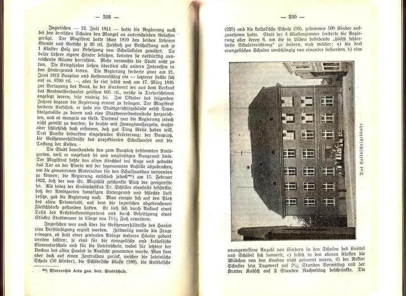 Konrad Klose, Geschichte der Stadt Lüben, Verlag Kühn Lüben, 1924, S. 338/339