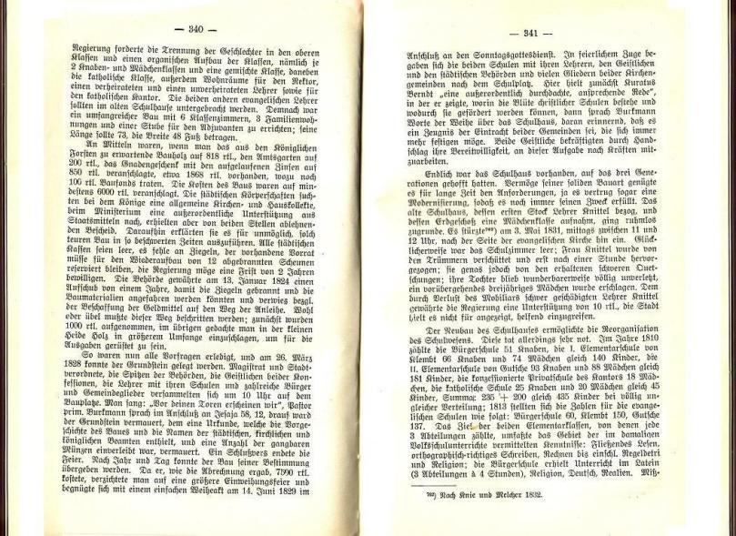 Konrad Klose, Geschichte der Stadt Lüben, Verlag Kühn Lüben, 1924, S. 340/341