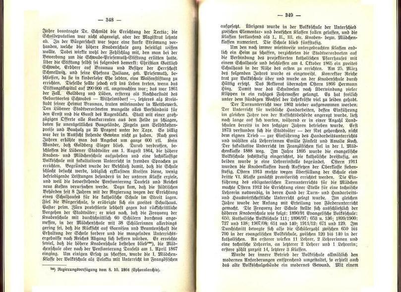 Konrad Klose, Geschichte der Stadt Lüben, Verlag Kühn Lüben, 1924, S. 348/349